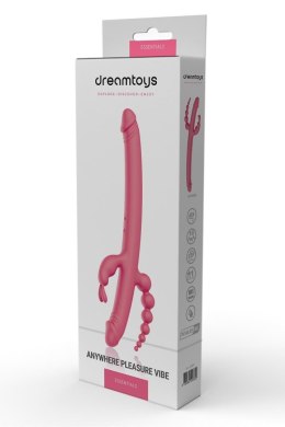 Wibrator Dream Toys Essentials Anywhere Pleasure Vibe różowy 40 cm USB Dream Toys