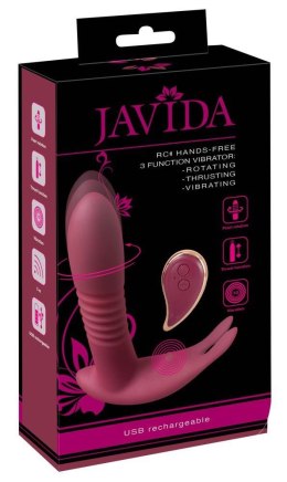 Wibrator Javida RC hands free silikonowy z pilotem USB JAVIDA