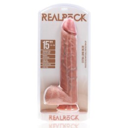 Dildo realistyczne RealRock Extra Long z moszną 15 cali PVC RealRock