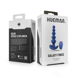 Korek analny wibrujący Hueman Galaxy Force z pilotem Hueman