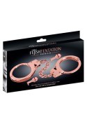 Metalowe kajdanki Fetish Premium złoto różowe regulowane Fetish Premium