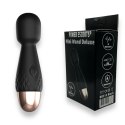 Mini wibrator wand Power Escorts silikonowy czarny USB 11,6 cm Power Escorts