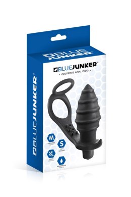 Stymulator prostaty z ringiem i plugiem AP071 czarny Blue Junker