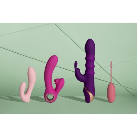 Wibrator króliczek Loveline 3 ruchome pierścienie silikonowy 10 funkcji Loveline