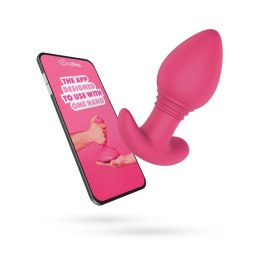 Wibrujący korek analny EasyConnect Axel różowy sterowany aplikacją EasyConnect