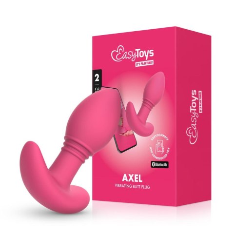 Wibrujący korek analny EasyConnect Axel różowy sterowany aplikacją EasyConnect