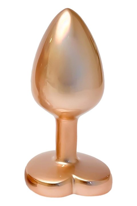 Korek analny aluminiowy złoty matowy z serduszkiem Dream Toys mały Dream Toys