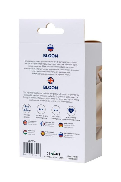 Korek analny ekspander ToDo Bloom niebieski M ToDo by TOYFA