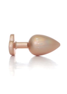 Korek analny ze stali nierdzewnej złote serce 9 cm B - Series HeavyFun