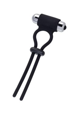 Lasso zaciskowe wibrujące A-Toys czarne silikonowe 14 cm A-Toys
