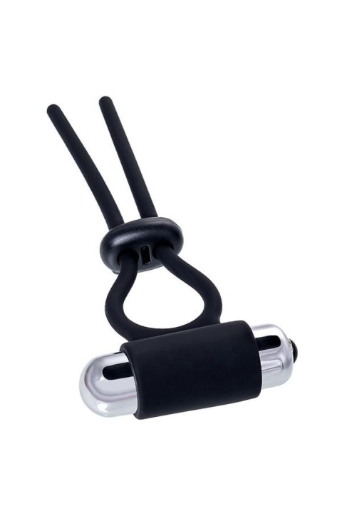 Lasso zaciskowe wibrujące A-Toys czarne silikonowe 14 cm A-Toys