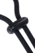 Lasso zaciskowe wibrujące A-Toys czarne silikonowe 14 cm A-Toys