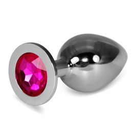 Luksusowy duży srebrny metalowy korek analny Lovetoy 10 cm Lovetoy