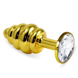 Luksusowy złoty spiralny korek analny Lovetoy 7 cm Lovetoy