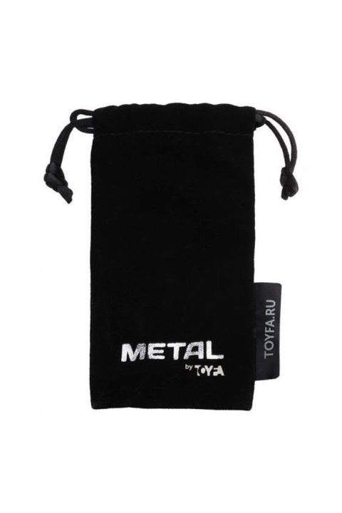 Srebrny korek analny z czerwonym kryształkiem Metal by TOYFA Metal by TOYFA