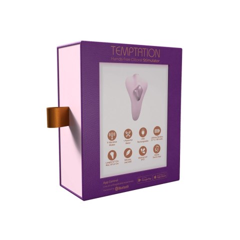 Wibrator Temptation Adrien Lastic sterowany aplikacją silikonowy USB Adrien Lastic