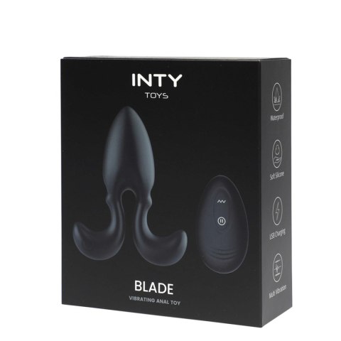 Wibrator analny INTY Toys Blade silikonowy USB z pilotem INTY Toys