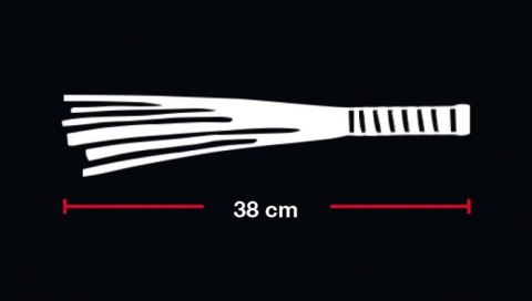 Flogger Bad Kitty czarno czerwony 38 cm Bad Kitty