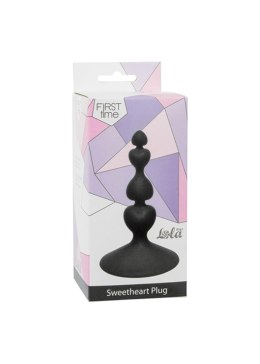 Korek analny silikonowy Sweetheart Lola Toys czarny 10 cm Lola Toys