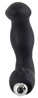 Masażer prostaty Rebel silikonowy 12 cm czarny srebrny Rebel