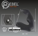 Masażer prostaty Rebel silikonowy 12 cm czarny srebrny Rebel