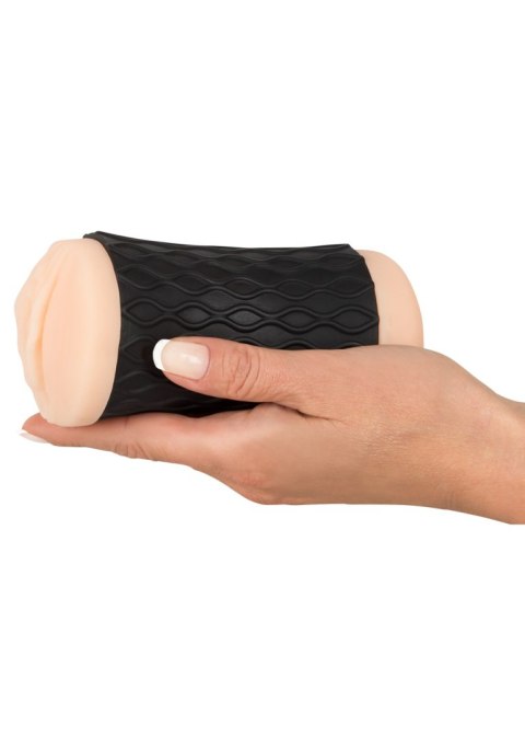 Masturbator Nature Skin z pochwą i odbytem skóra 14 cm Nature Skin