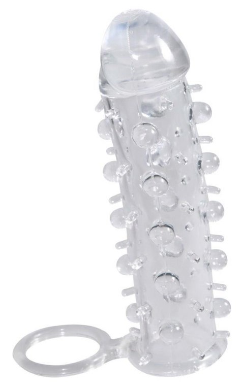 Przezroczysta przedłużka na penisa Crystal 11 cm z pierścieniem Crystal