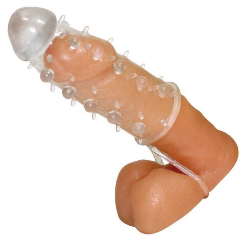Przezroczysta przedłużka na penisa Crystal 11 cm z pierścieniem Crystal