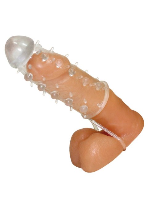 Przezroczysta przedłużka na penisa Crystal 11 cm z pierścieniem Crystal
