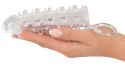 Przezroczysta przedłużka na penisa Crystal 11 cm z pierścieniem Crystal