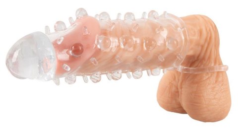 Przezroczysta przedłużka na penisa Crystal 11 cm z pierścieniem Crystal