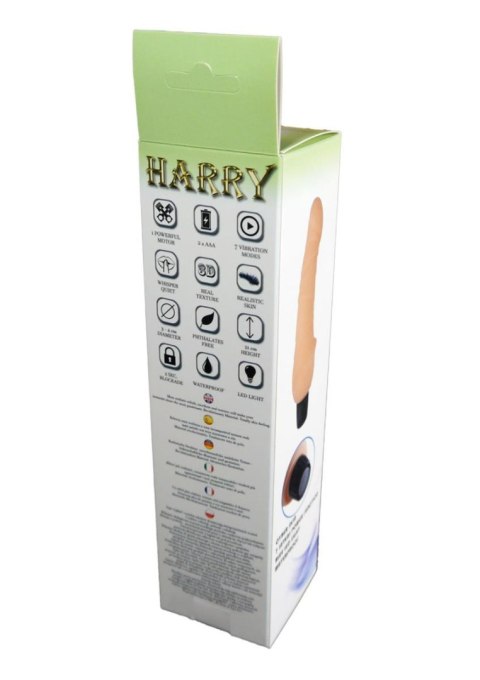 Wibrator realistyczny Harry EasyLove 7 funkcji wodoodporny B - Series EasyLove
