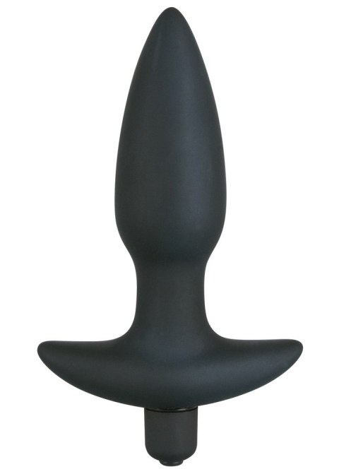 Wibrujący korek analny Black Velvets silikonowy czarny 15 cm Black Velvets