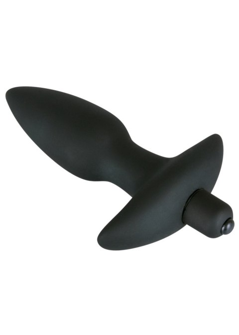 Wibrujący korek analny Black Velvets silikonowy czarny 15 cm Black Velvets