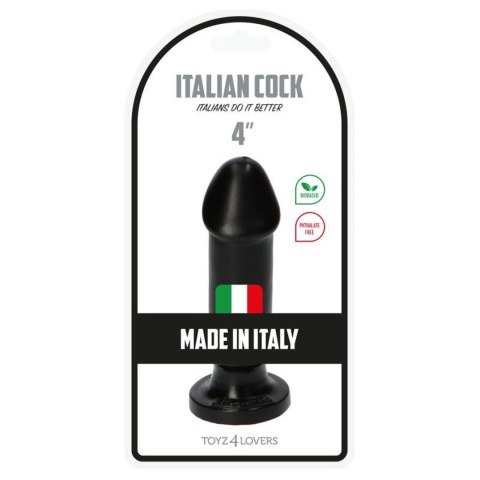 Dildo PVC Toyz4lovers Gino Black 10.5 cm Toyz4lovers