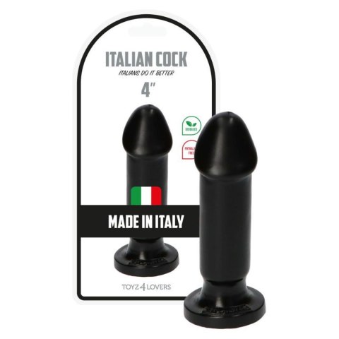 Dildo PVC Toyz4lovers Gino Black 10.5 cm Toyz4lovers