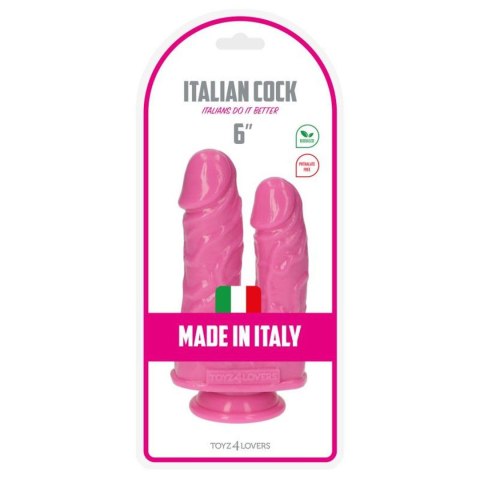 Dildo podwójne Caino e Abele różowe PVC 15.5 cm Toyz4lovers