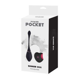 Jajko wibrujące Toyz4lovers silikonowe czarne z pilotem 17 cm Toyz4lovers