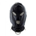 Maska bondage skórzana z kołnierzem Toyz4lovers czarna Toyz4lovers