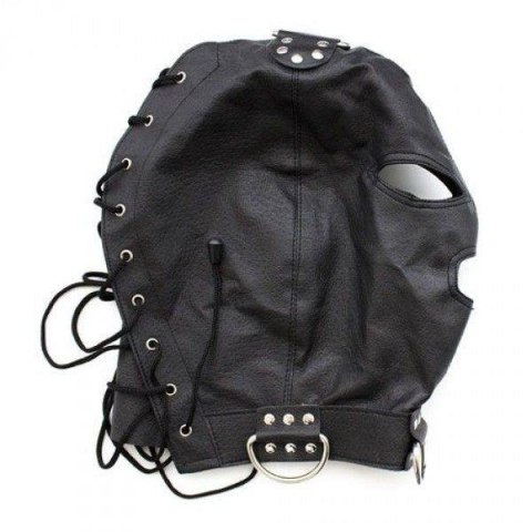 Maska bondage skórzana z kołnierzem Toyz4lovers czarna Toyz4lovers