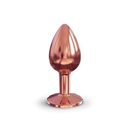Metalowy korek analny z czarnym kryształem Marc Dorcel Diamond S 7 cm Dorcel