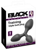 Potrójny korek analny Black Velvets silikonowy 13 8 cm Black Velvets