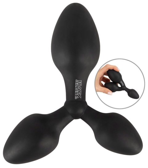 Potrójny korek analny Black Velvets silikonowy 13 8 cm Black Velvets
