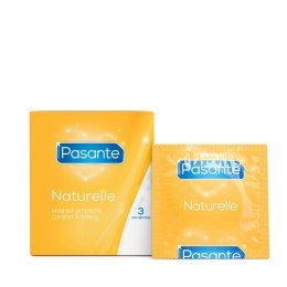 Prezerwatywy Pasante Naturelle nawilżane bez plemnikobójczego 3 szt Pasante