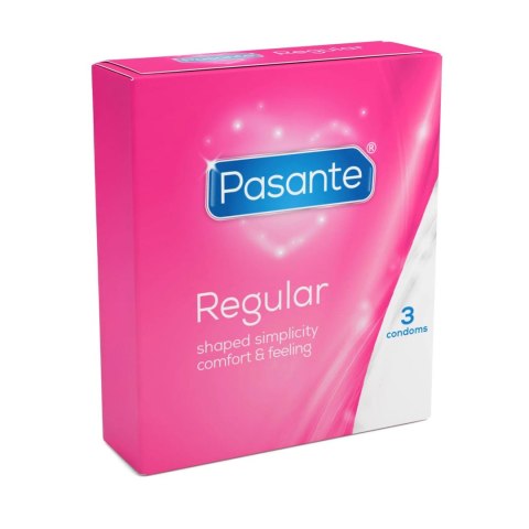 Prezerwatywy Pasante Regular naturalne 19 cm 3 sztuki Pasante