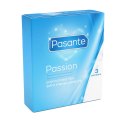 Prezerwatywy prążkowane Pasante Ribbed Passion 3 szt 19 cm Pasante