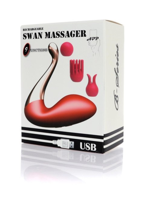Stymulator łabędziowy silikonowy B Series Magic USB z app B - Series Magic