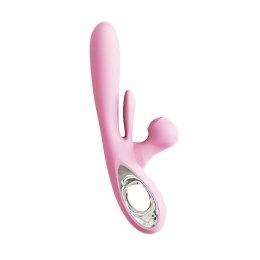 Wibrator króliczek różowy Bliss Bunny z uderzeniami silikonowy USB B - Series Lyla