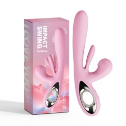 Wibrator króliczek różowy Bliss Bunny z uderzeniami silikonowy USB B - Series Lyla