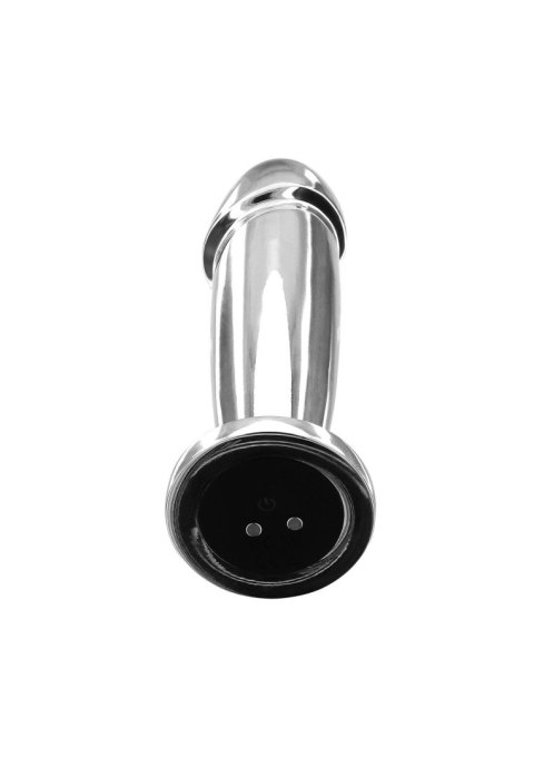 Wibrujący korek analny stal nierdzewny ToyJoy srebrny 11.8 cm USB TOYJOY